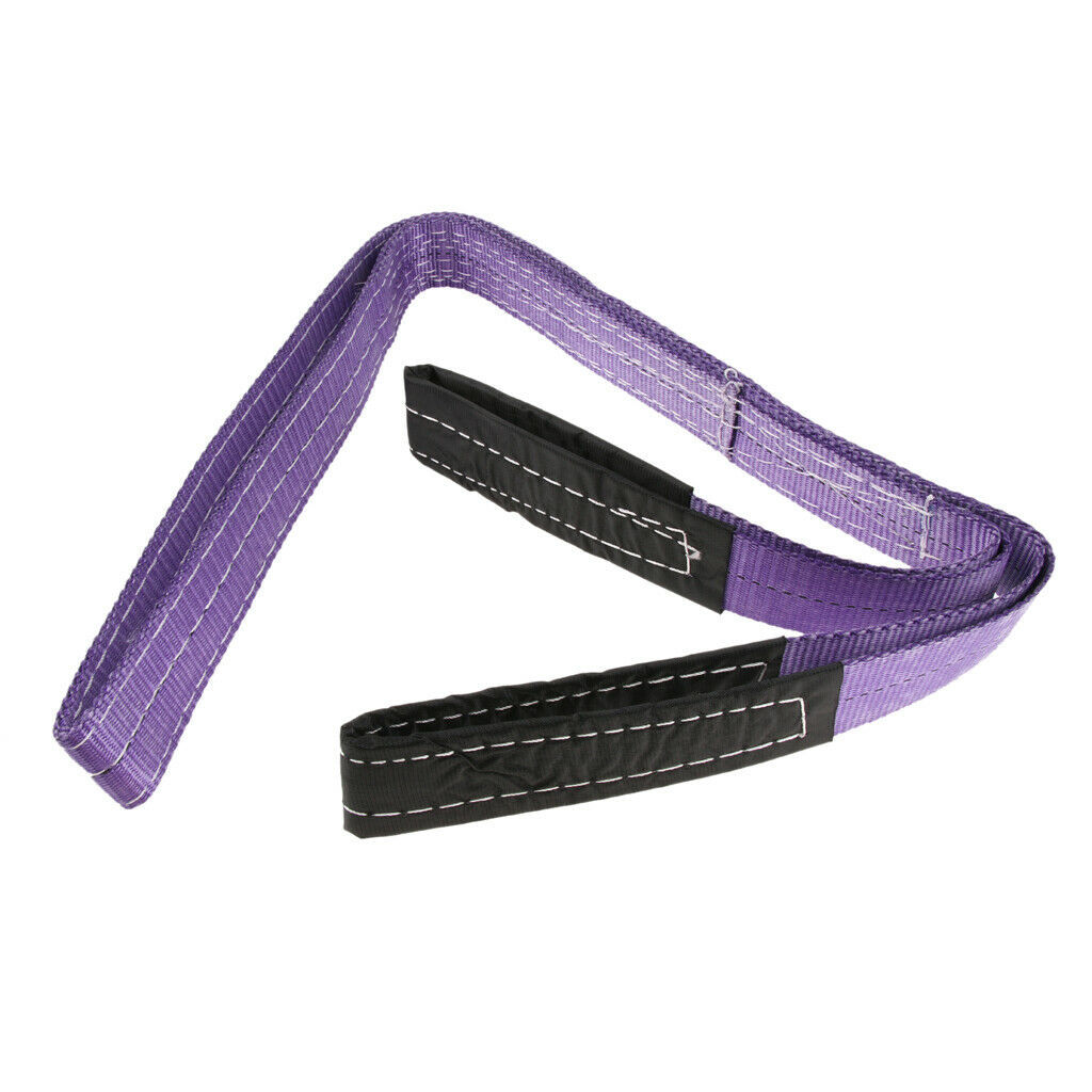 2x 2 Meter/ 6.6ft x 1000kg Double-layer heavy duty Tow Strap Rope Lifting Towing