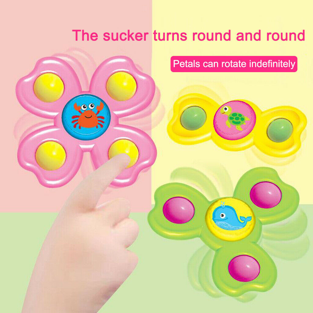 Suction Cup Spinner Toys Focus Stress Reliever For Kids Adults Sea Animal