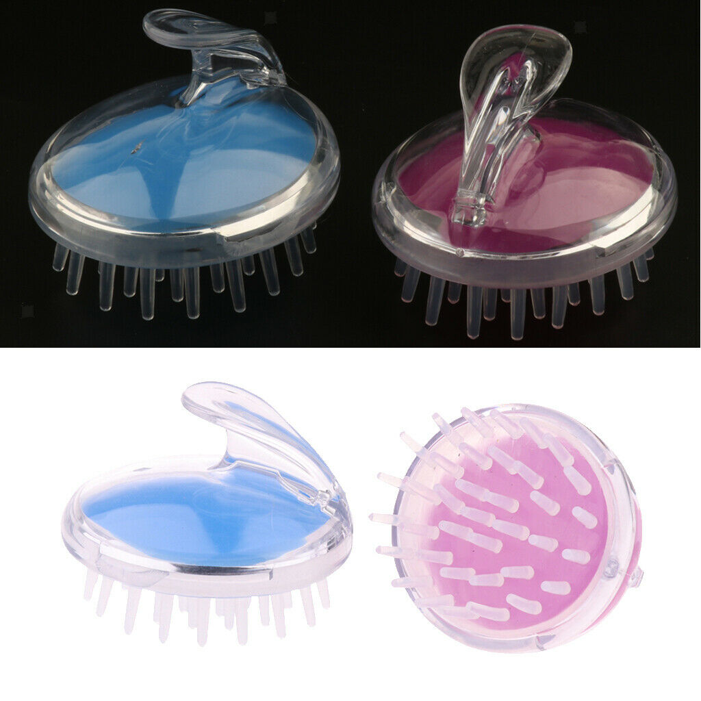 4X Multifunctional Silicone Scalp Massage Brush Baby Kids Hair Shampoo Brush