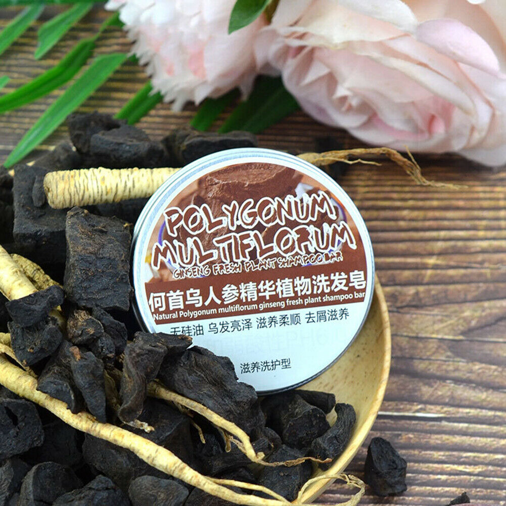 Hair Darkening Shampoo Bar Soap Hair Shampoo Hair Reverse Polygonum Essence