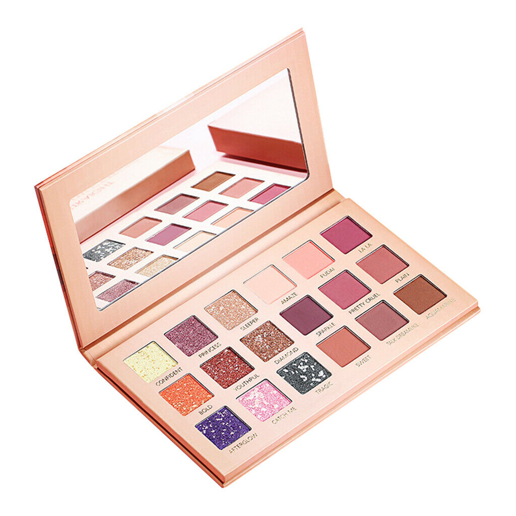 18 Colors Eye Shadow Makeup Pallete Long Lasting Glitter Pigments Palette
