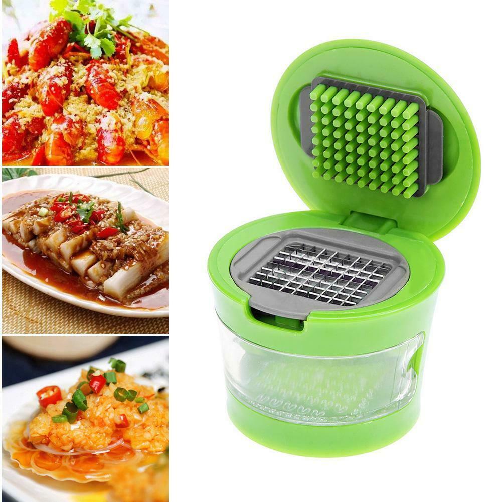 Portable Mini Garlic Grater Chopper Slicer Onion Hand Press Grinder Crusher @