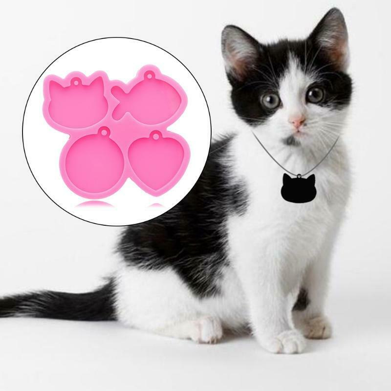 Love Pet Tag Keychain Mould Crystal Epoxy Creative Silicone Mould Love Gift