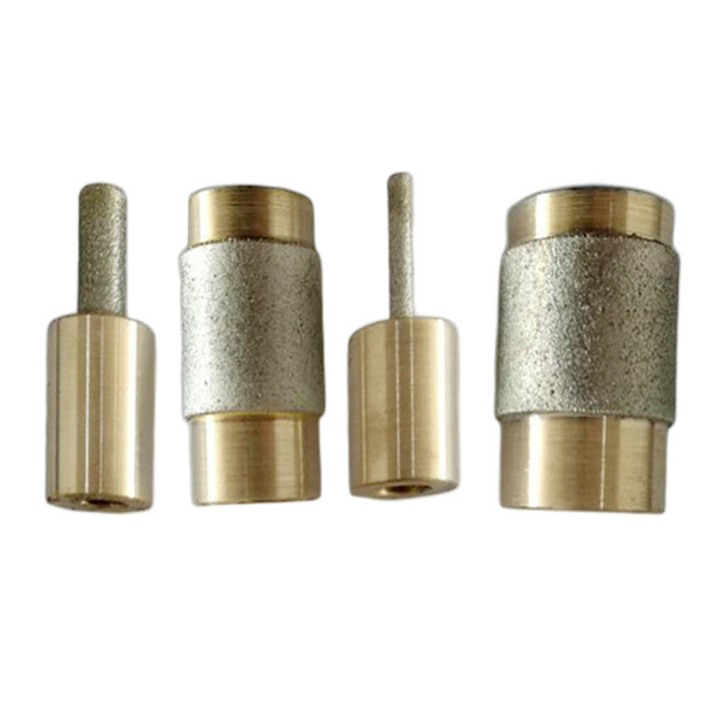 4Set Metal Alloy Glass Grinder Head Bit Tile Glass Diamond for Grinders