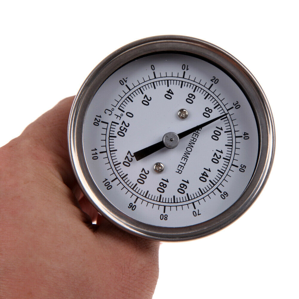 Stainless Steel 1/2 NPT Dial Thermometer Pyrometer for Oven Kitchen Tools  @