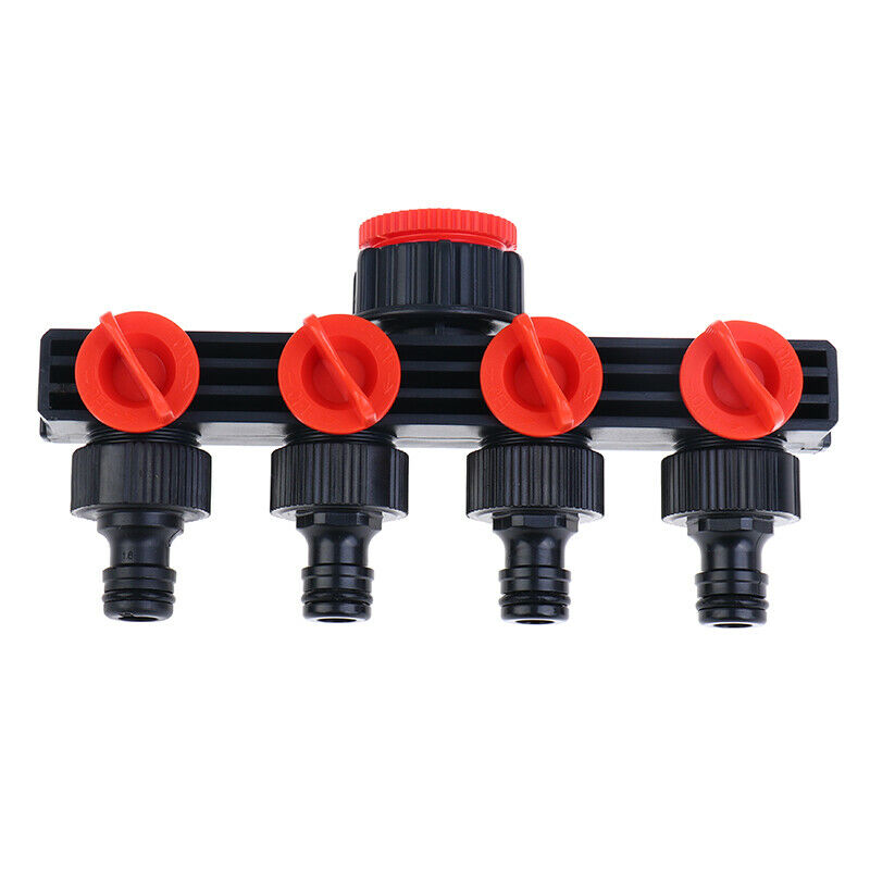 Garden Hose Pipe Splitter Drip Irrigation Garden Tool 4 Way Water Tap ConnecBDA