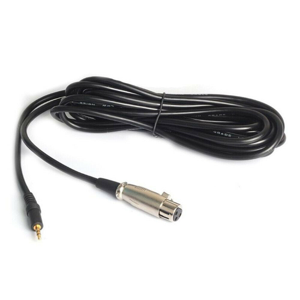 Condenser Microphone Cable XLR Female To 3.5mm Jack Dynamic Mic Audio Cord 3 Pin