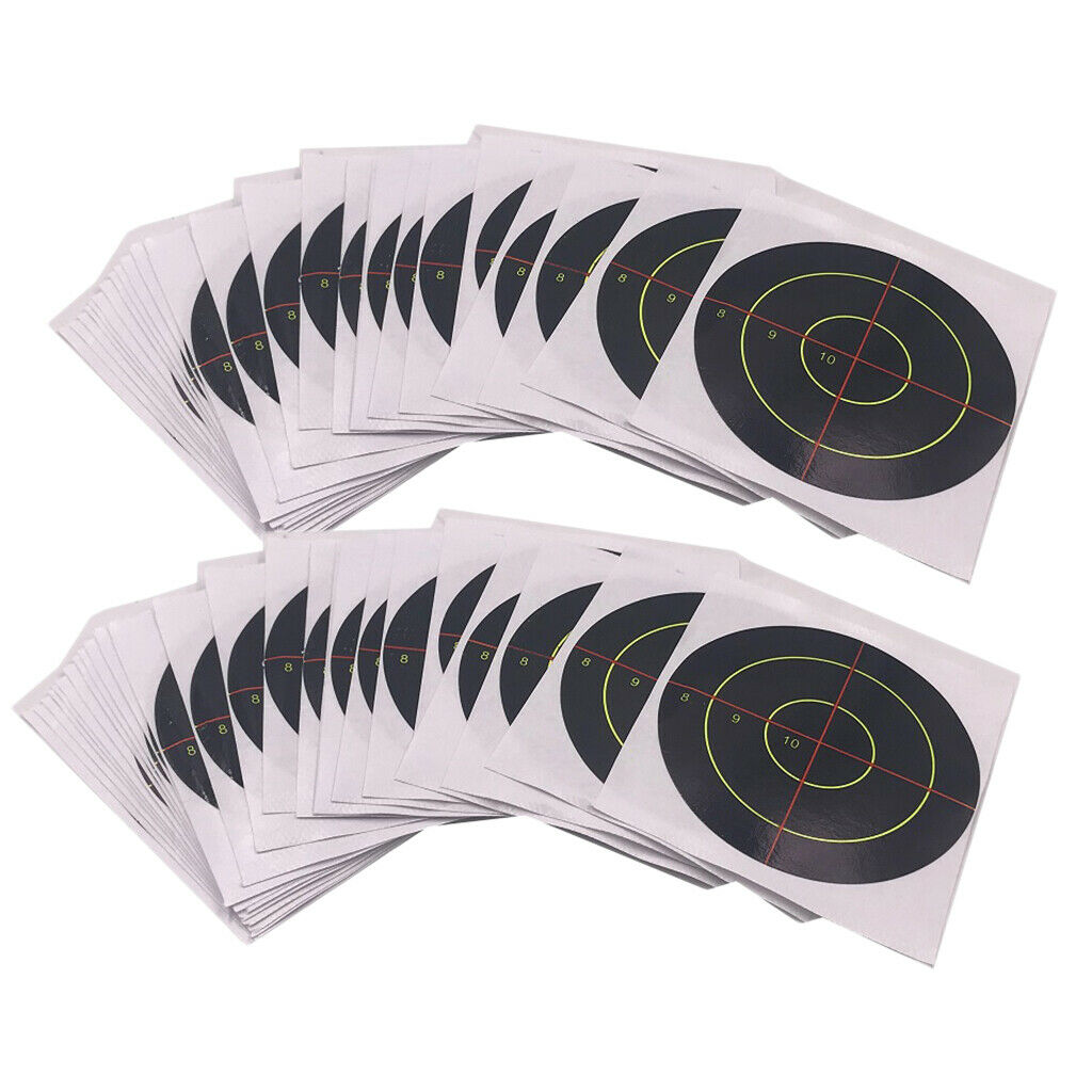 Pack of 100 3''   Shooting Paper Target Stickers Targets