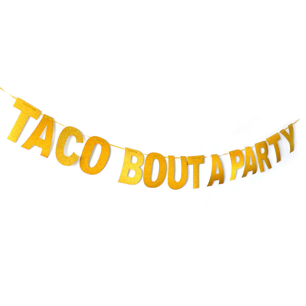 taco bout a party banner mexican carnival party decor glitter paper buntin.l8
