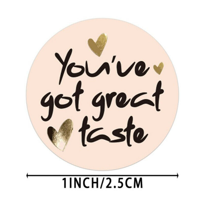 500pcs Love Pattern Thank You Stickers Seal Labels Stationery Stick.l8