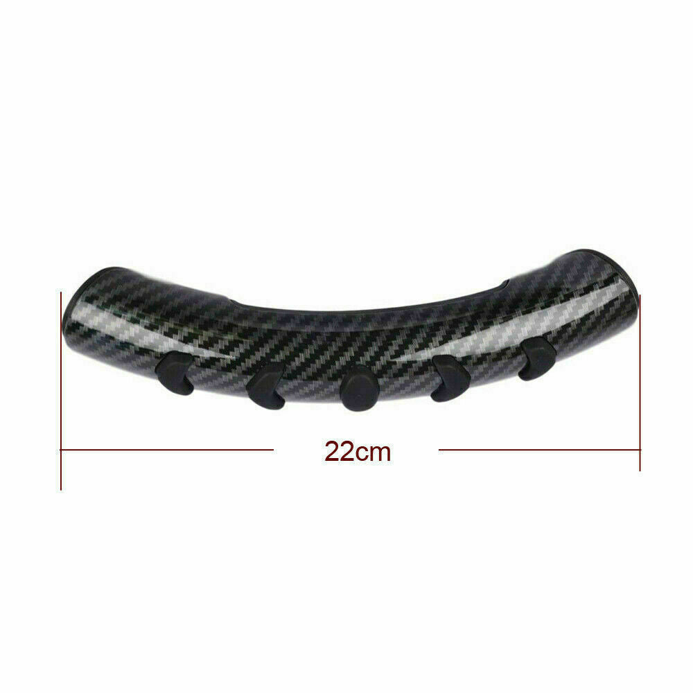 2x Carbon Fiber Universal Car Steering Wheel Booster Cover Non-Slip Accessories