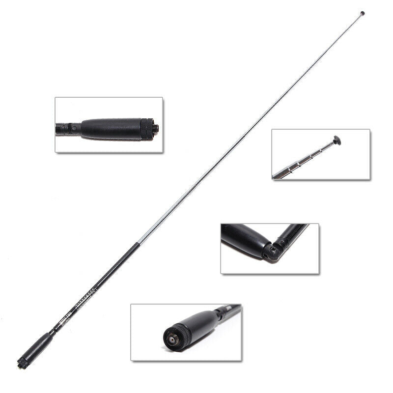 SRH789 SMA-Female 95MHz~1100MHz Dual Band Telescopic Antenna for BaoFeng UV-5R