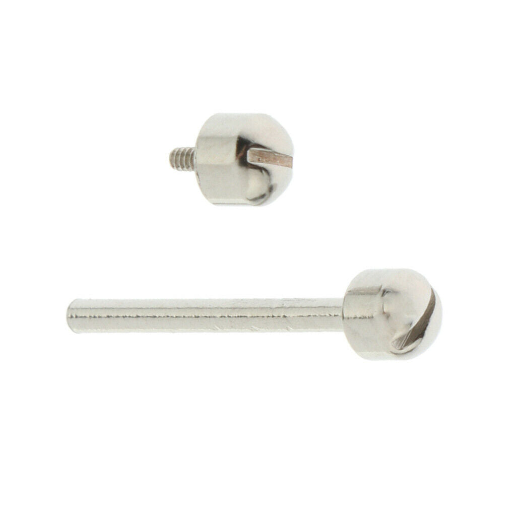 2 Pcs Stainless Steel Bar Screw Tube Replace Watch Repairing Tool 16 mm