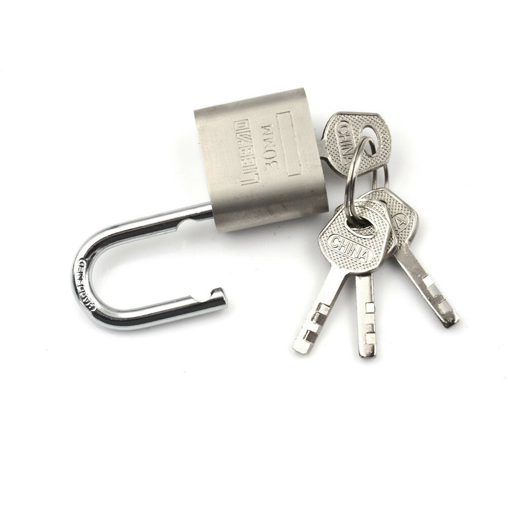 Metal 30mm 3 Keys High Security Solid Lock Door Gate Jewlery Box Safety P.l8