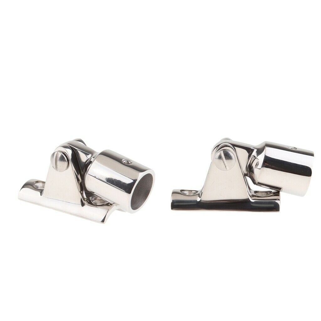 2x Hood Hardware With Stainless Steel Hinge For 3/4 "Boat Headsets
