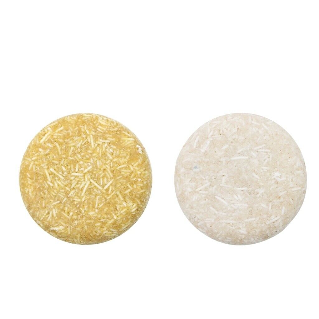 2 Pieces 100% Organic Solid Shampoo Soap Bar Eco-Friendly Hair Darkening