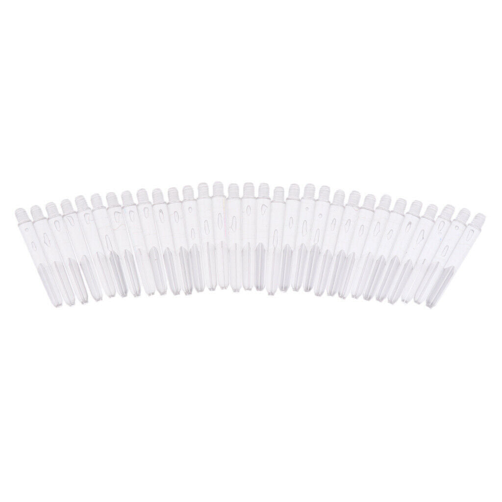 2X Ultralight 35mm 2BA Plastic Dart Stems Shafts Tip Darts Games New Colourless