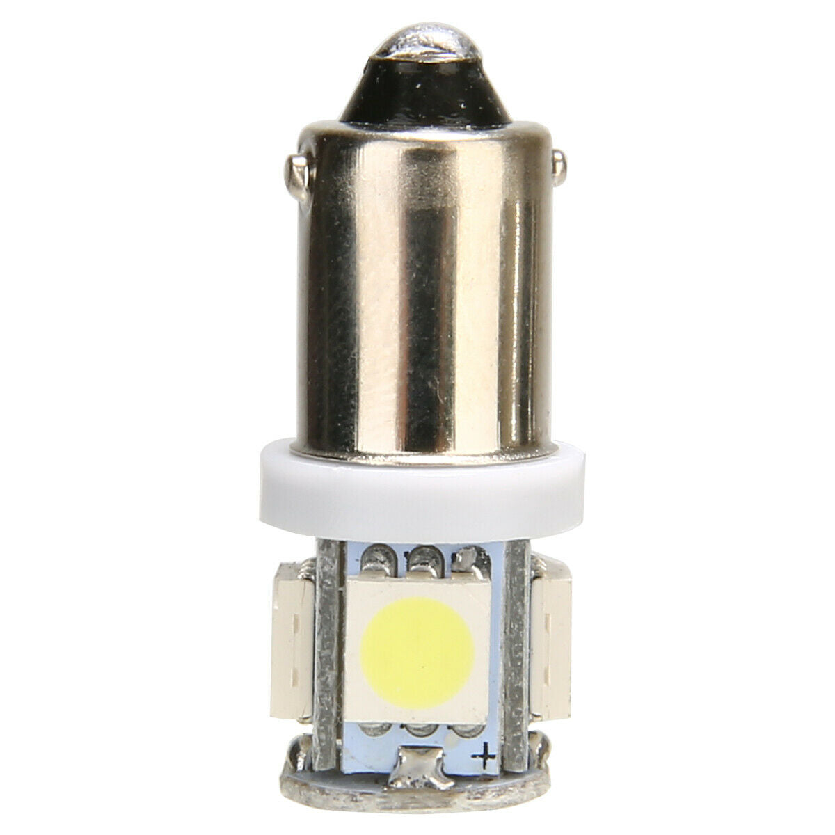 10Pcs T11 BA9S T4W 5 SMD 5050 White LED Turn Signal Bulbs Front Lamp Replacement