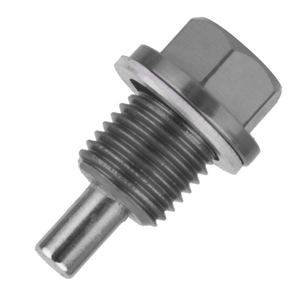 2 Pieces M14X1.5 Anodized Magnetic Oil Pan/Transmission Drain Plug Titanium