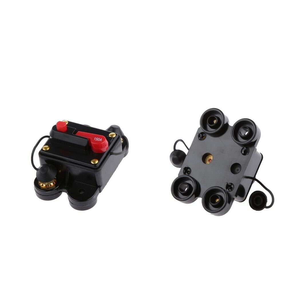 2x automatic circuit breaker with manual reset 12V / 24V for car boats,