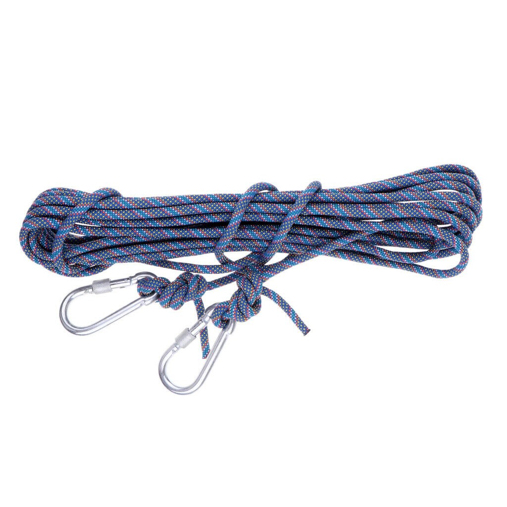 Outdoor Climbing Rope Escape Rope Climbing Equipment Parachute Rope Blue