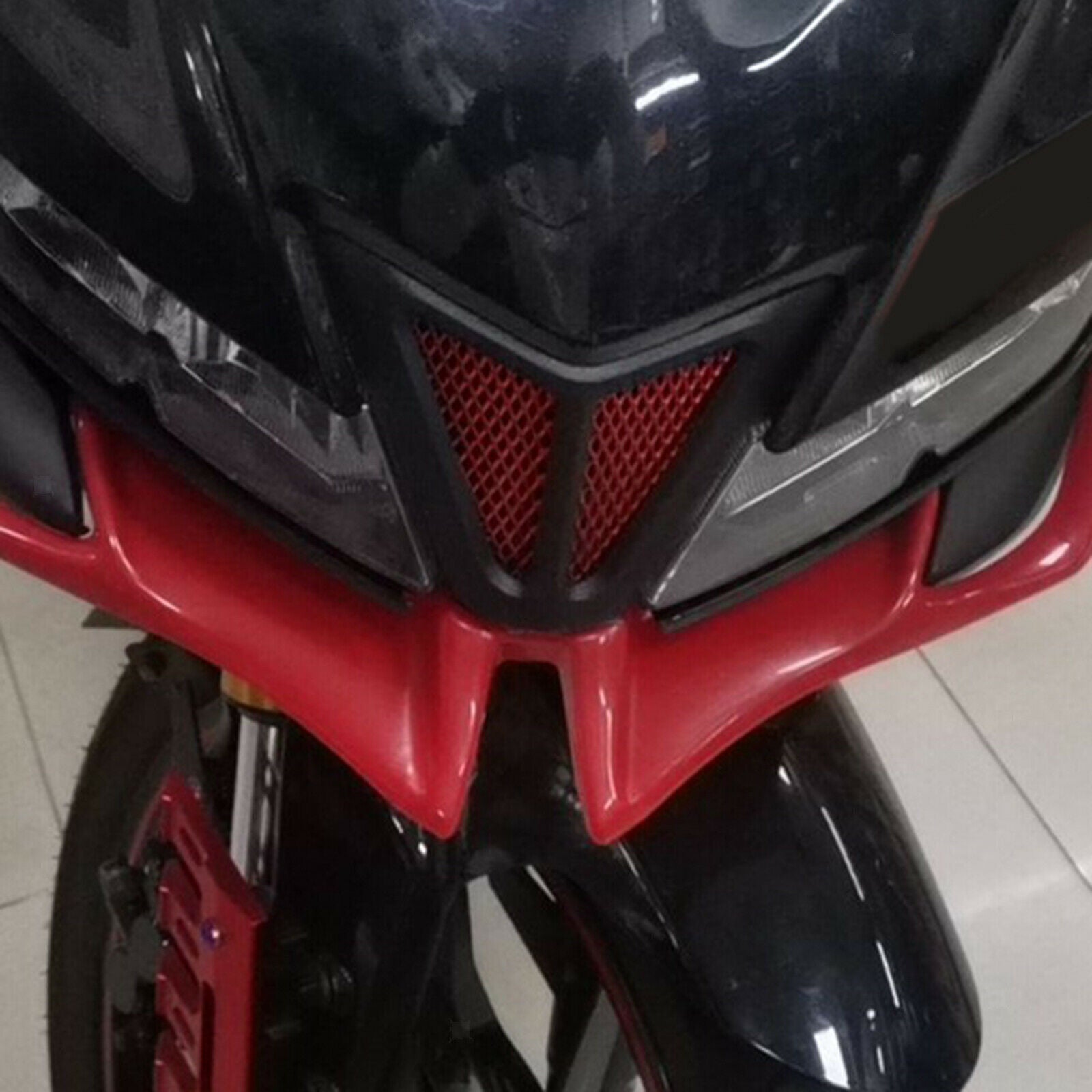 Front Air Cover Grilled Guard Replaces for Yamaha R15 V3 Spare Parts Red