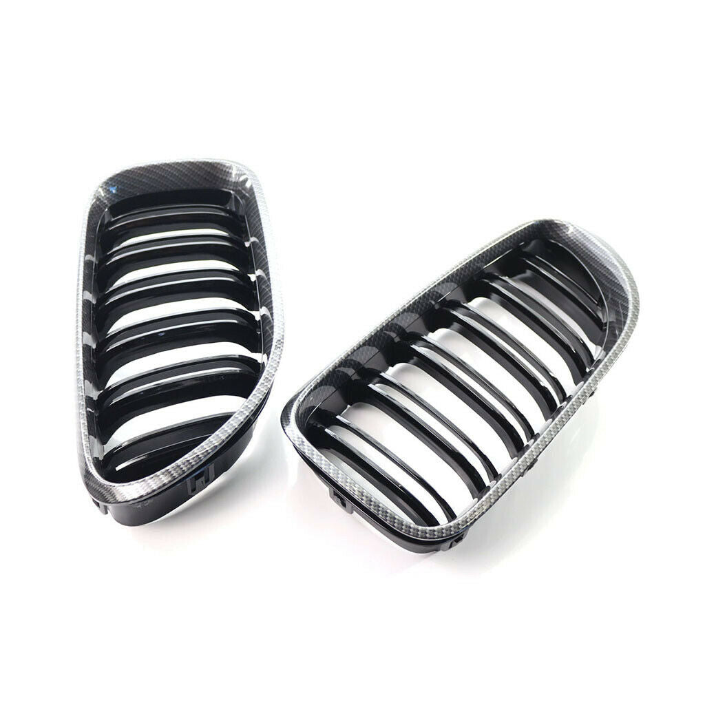 Front Kidney Double Line Grills Grille Fit For BMW F06 F12 F13