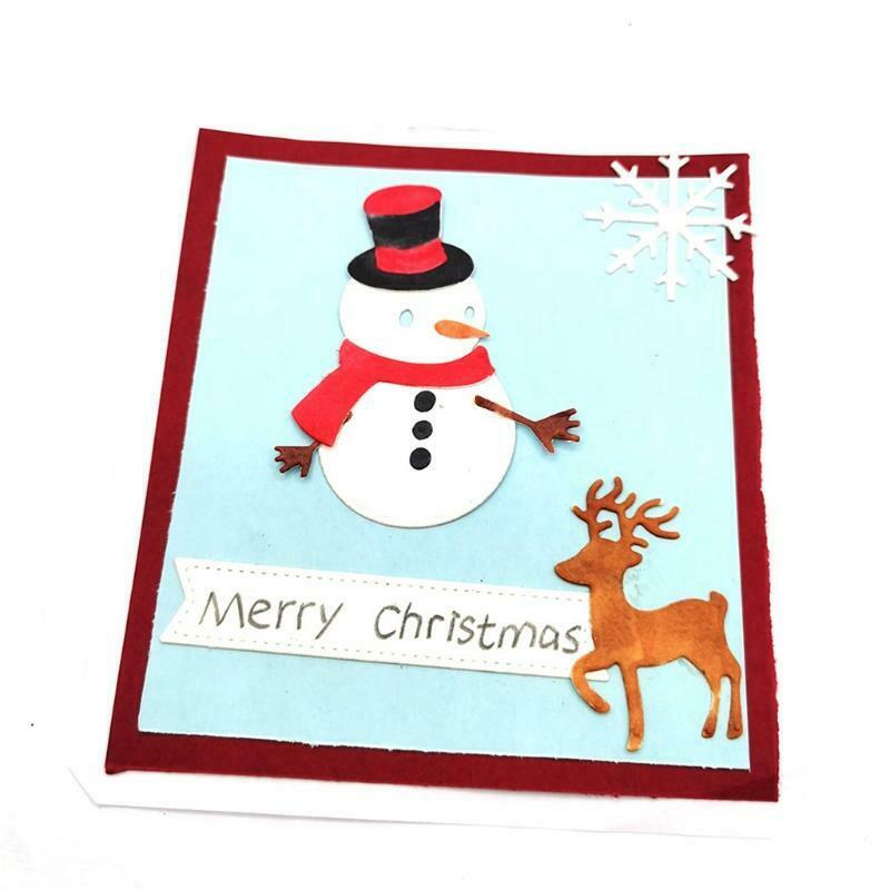Christmas Outdoor Snowman Carbon Steel Cutting Dies DIY Scrapbooking Photo Album