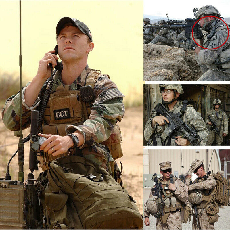 H250 Military Handheld Speaker Shoulder Microphone PTT for Radio Walkie Talkie