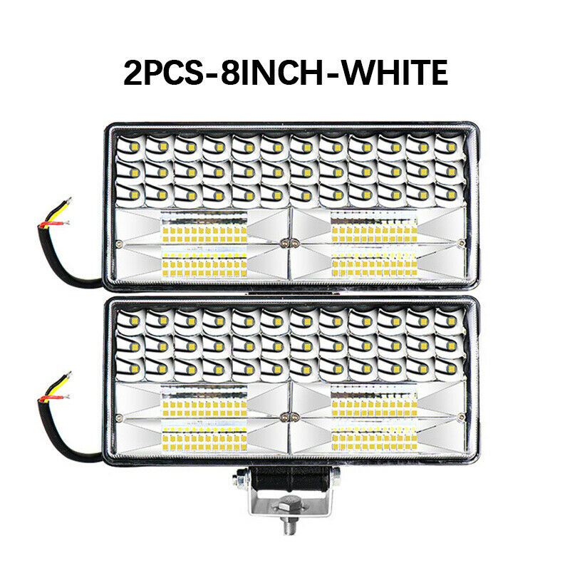 8" 252W LED Work Light Bar Car Flood Spot Off Road Fog Lamp 4WD ATV SUV Truck
