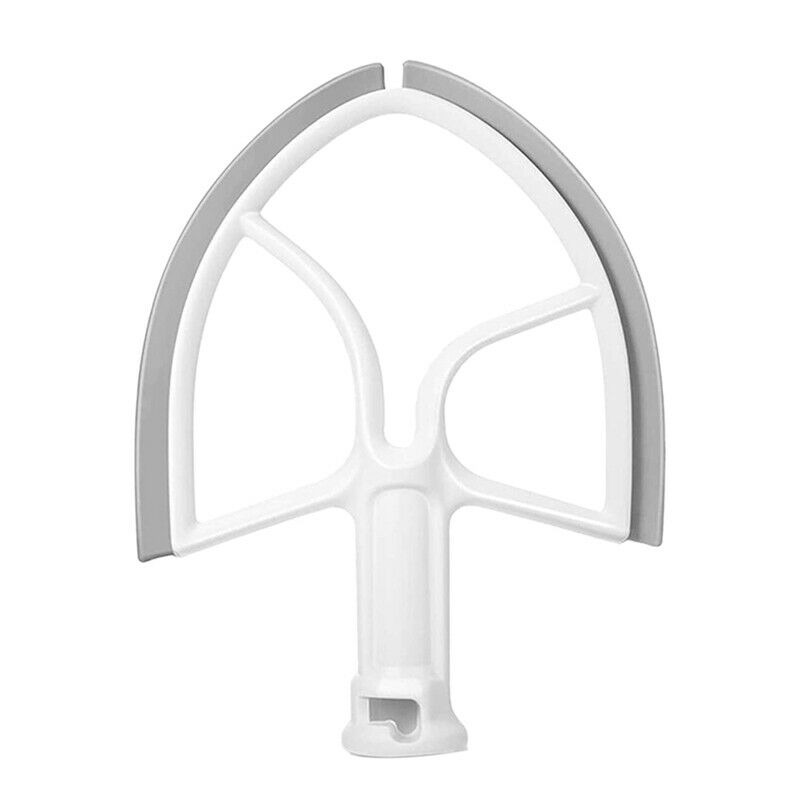 5QT Flat Beater for KitchenAid Stand Mixer Bowl Scraper,Paddle Replacement AB2H6