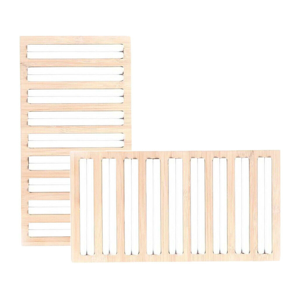 2x White Jewelry Display Plate Earrings Storage Holder Tray Home Decor