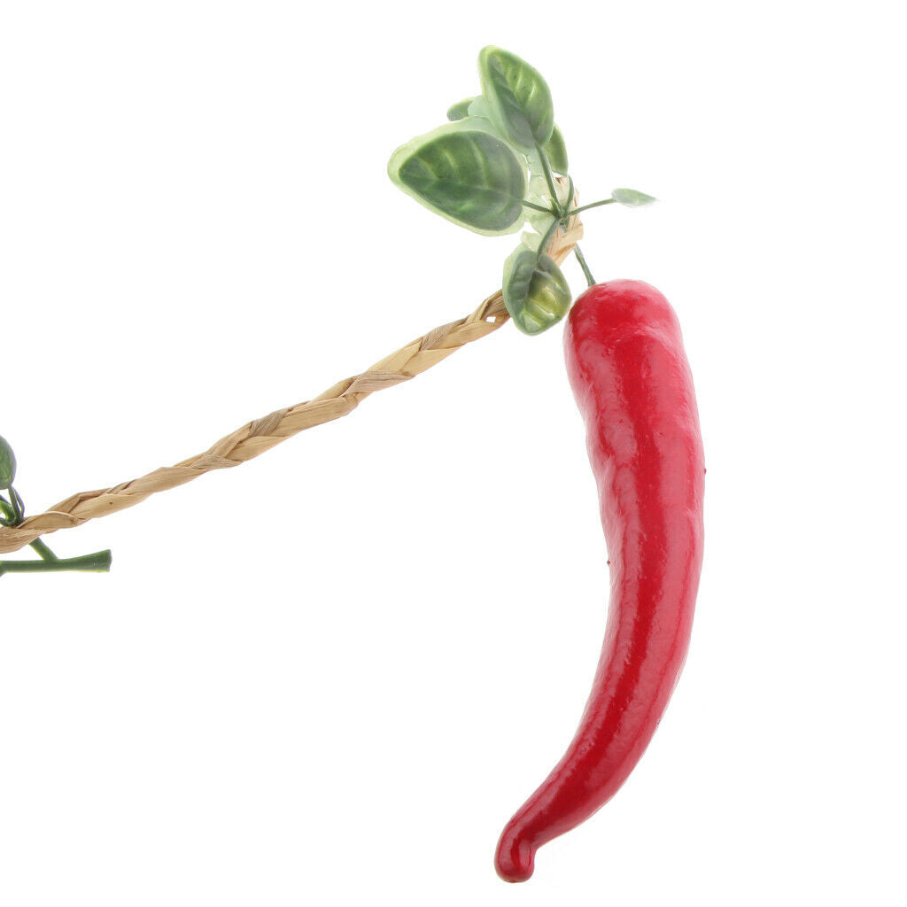 Chili Pepper Photography Props Restaurant Home Decoration 4pcs / String