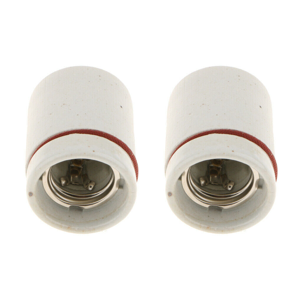 2x Heat Basking Lamp Holder Reptile Infrared Heater Light Socket