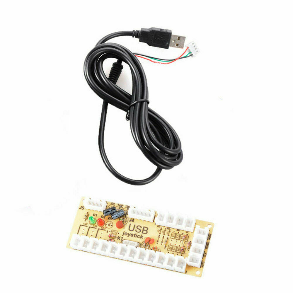 Zero Delay USB Encoder To PC LED Joystick and Buttons For Arcade diy kit Parts