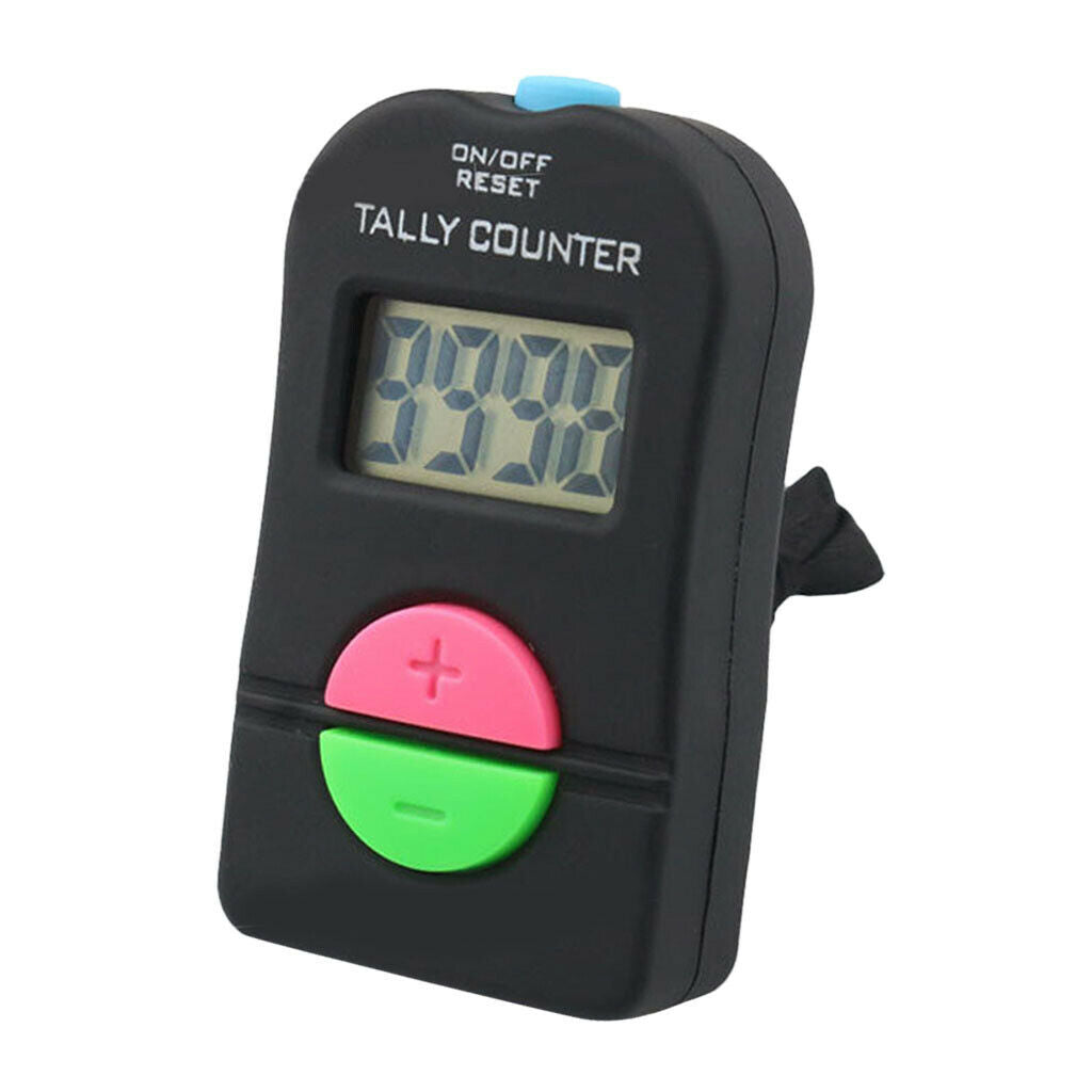 Electronic Digital Hand Tally Counter Clickers Count Up & Down 4 figures