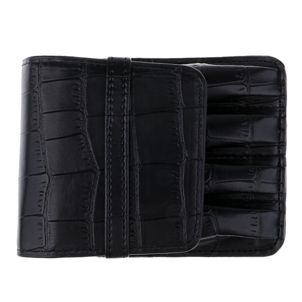 2 Pack Fountain Pen Leather Case Pouch Storage Bag Separate Slot Pen Case