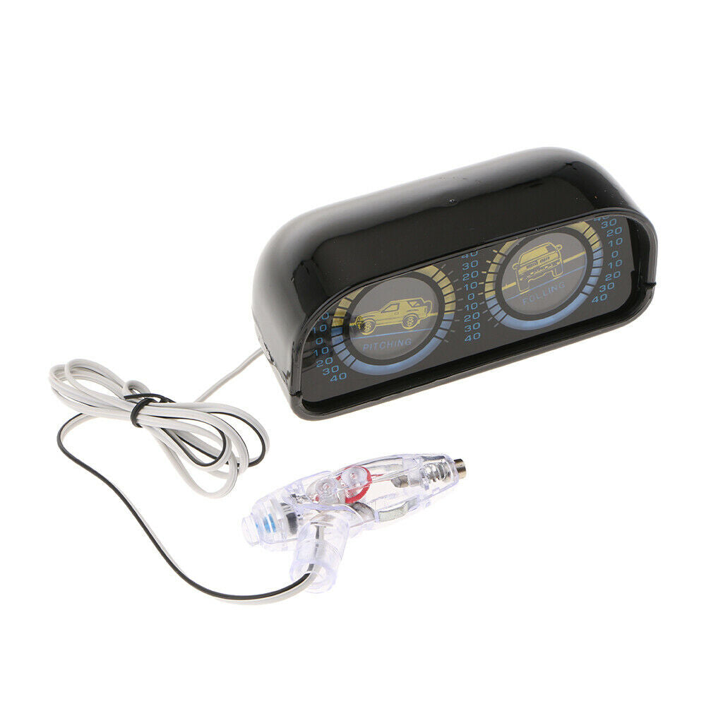 Black Universal Pitch and Roll Clinometer and Graphic (w/o Compass)