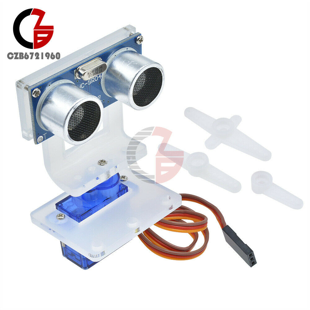 HC-SR04 SG90 Servo Ultrasonic Ranging Module & Car Mounting Bracket Kit