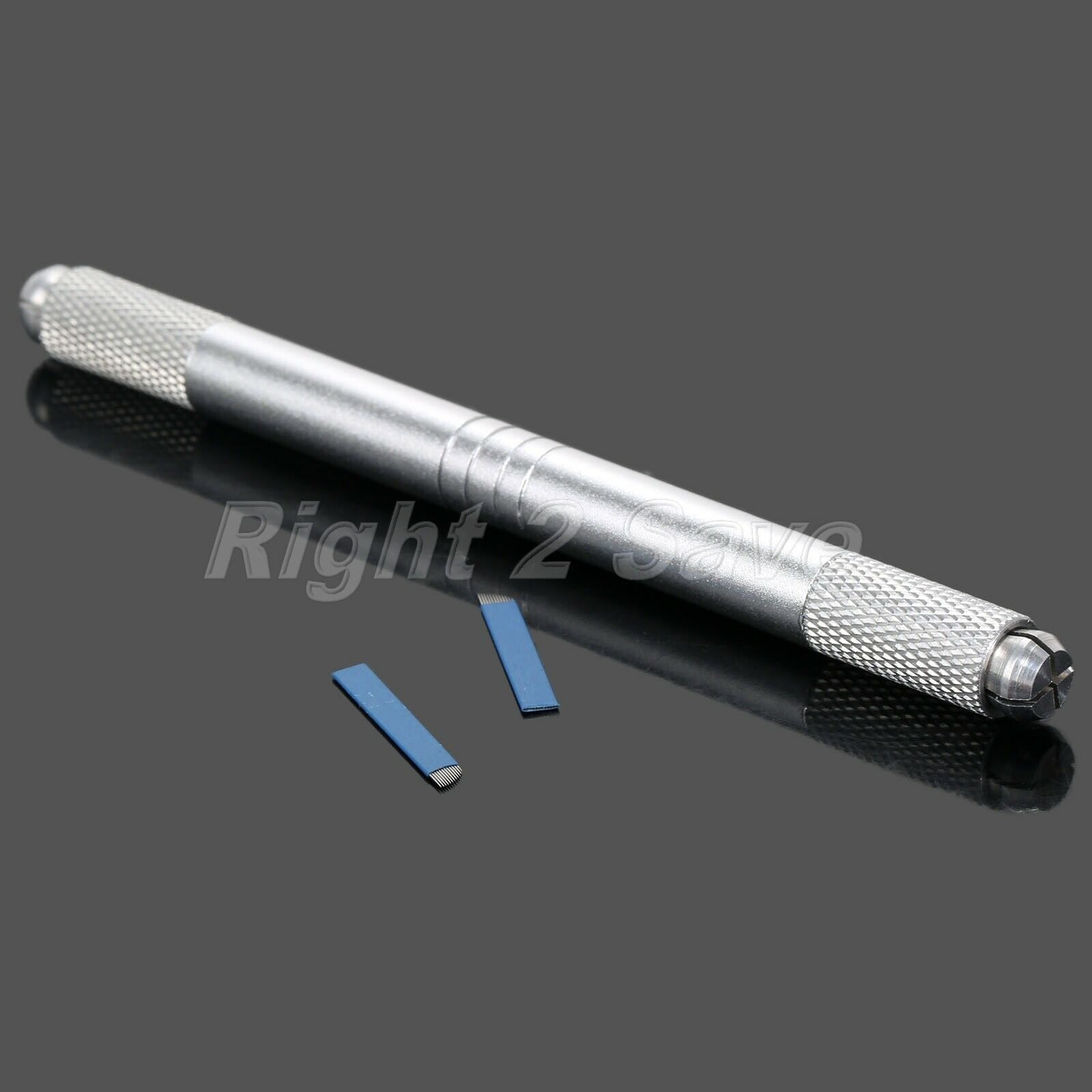 Pro Permanent Makeup Manual Tattoo Pen +10pcs 12 Pin Needles Blades For Eyebrow