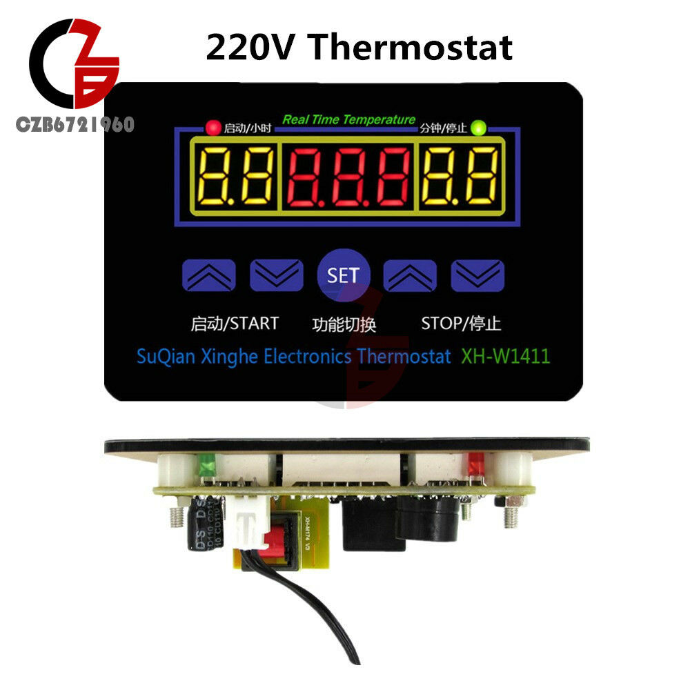 XH-W1411 AC 220V LED Display Temperature Controller Thermostat Control Switch