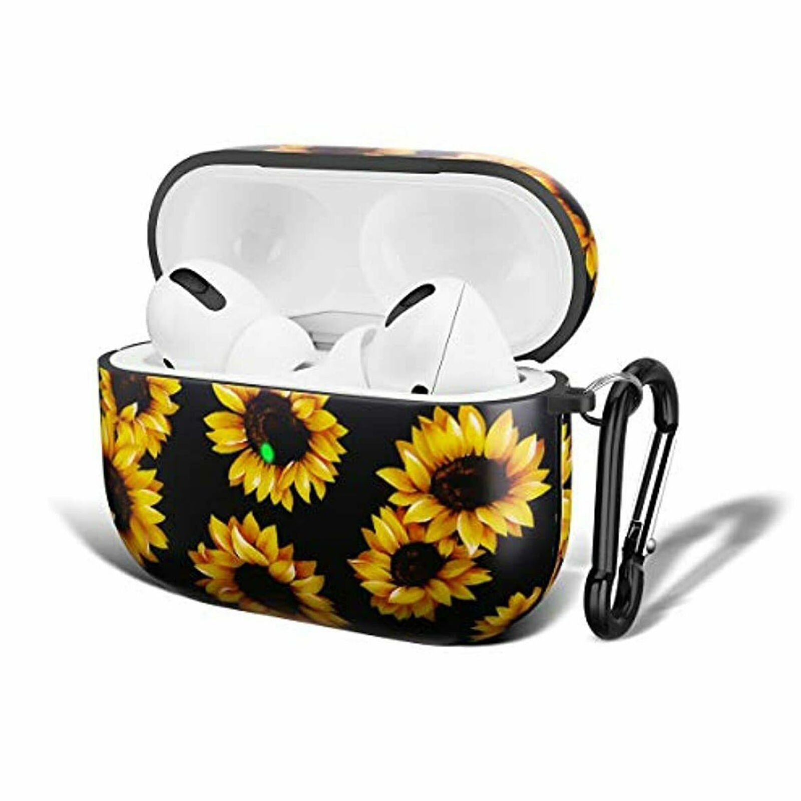 Sunflower For Airpod Pro Case Flexible Silicone Cover Cute Flower Floral Yellow