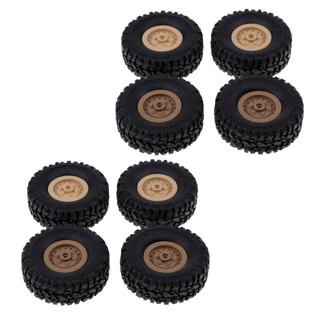 8pcs rubber wheel tires for rc 1/16 crawler car wpl b14 b16 b24 c14 c24