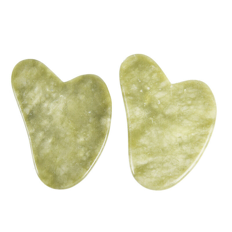 1PC Natural Guasha Facial Jade Face Body Care SPA Gua Sha Board Massager .l8