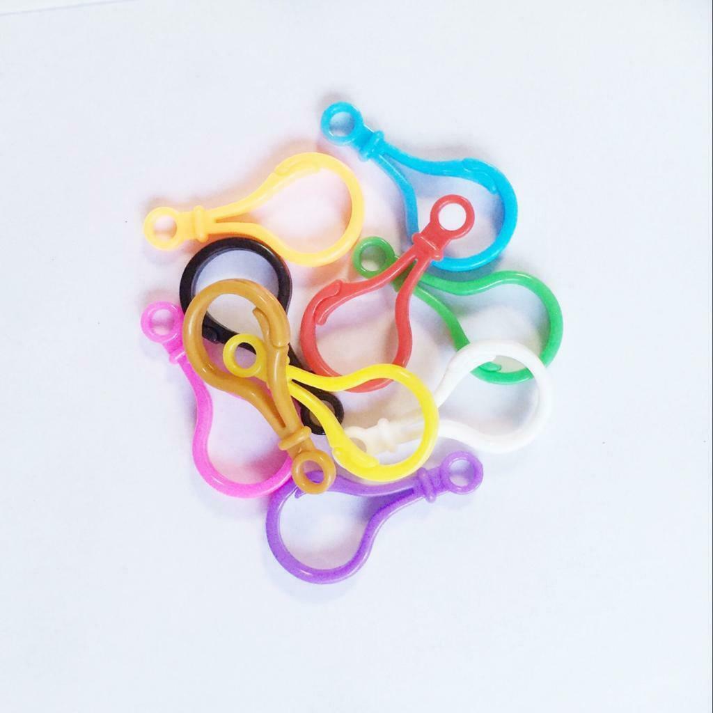 10pcs Multicolor Plastic Lobster Clasps Clips for Jewelry Making 5cm