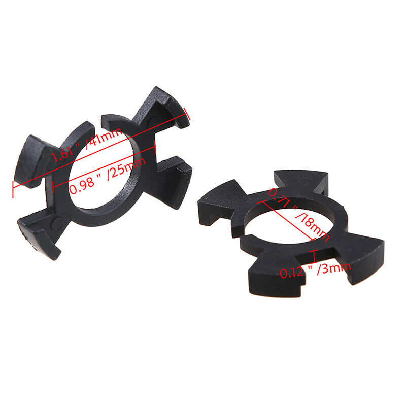 2PC  H1 LED Headlight Bulb Adapter Holder Socket Retainer Clip For CRV Acura RSX
