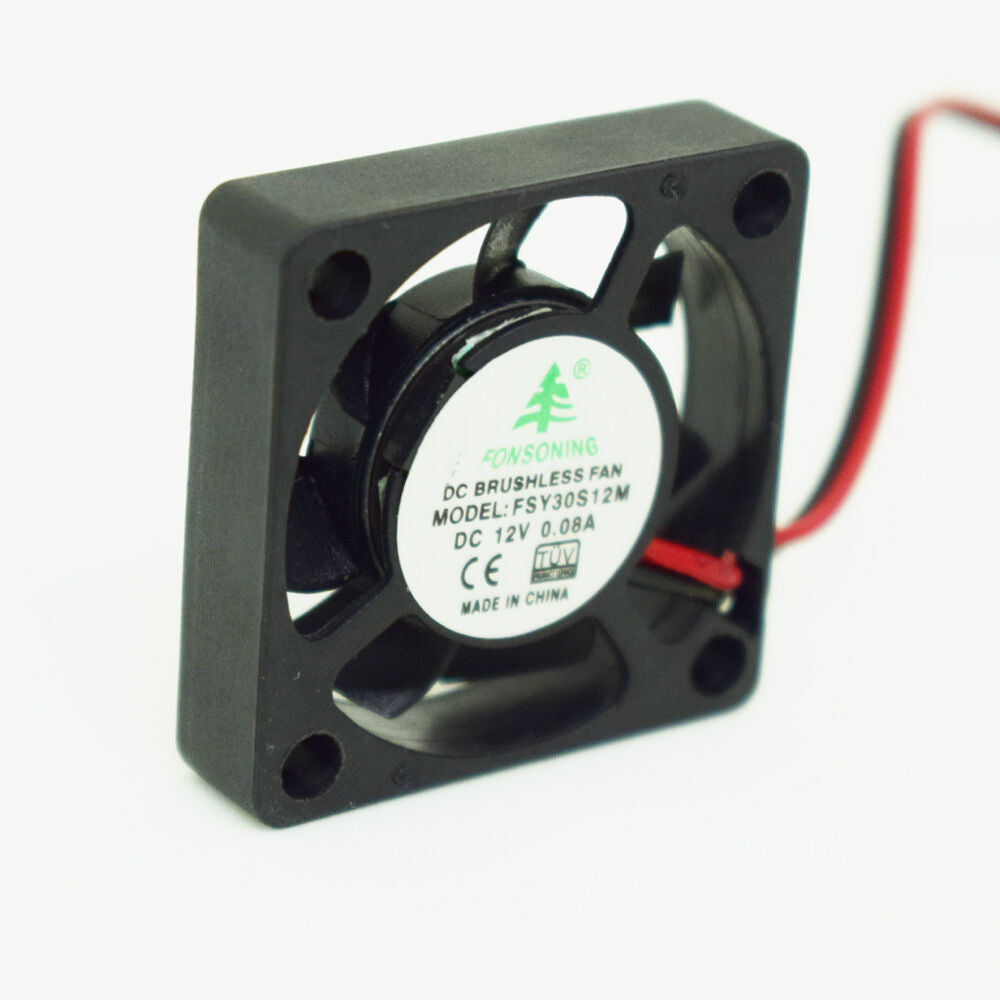 4pcs 30x30x6mm 3006 12V 0.08A 2pin Connector  Brushless DC Cooling Fan