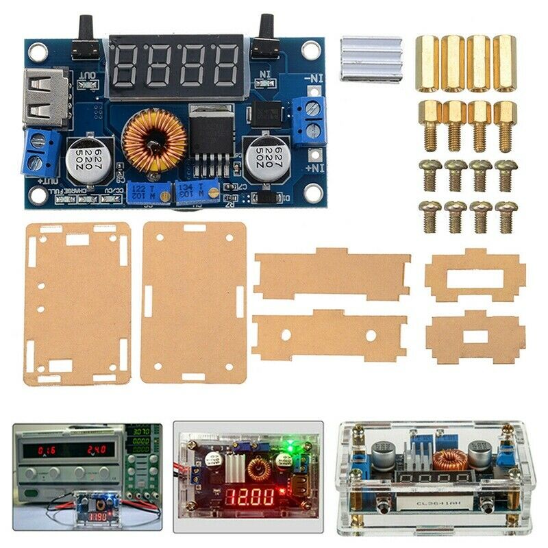 2X(DC-DC Converter Adjustable 5-36V 5A Voltage Controller  Converter ModuleI5E2)
