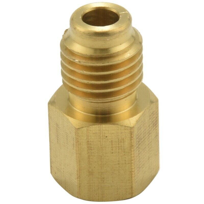 4 Pieces 6015 R134A Brass Refrigerant Tank 1/2 Female To 1/4 Male Flare Spool Z5