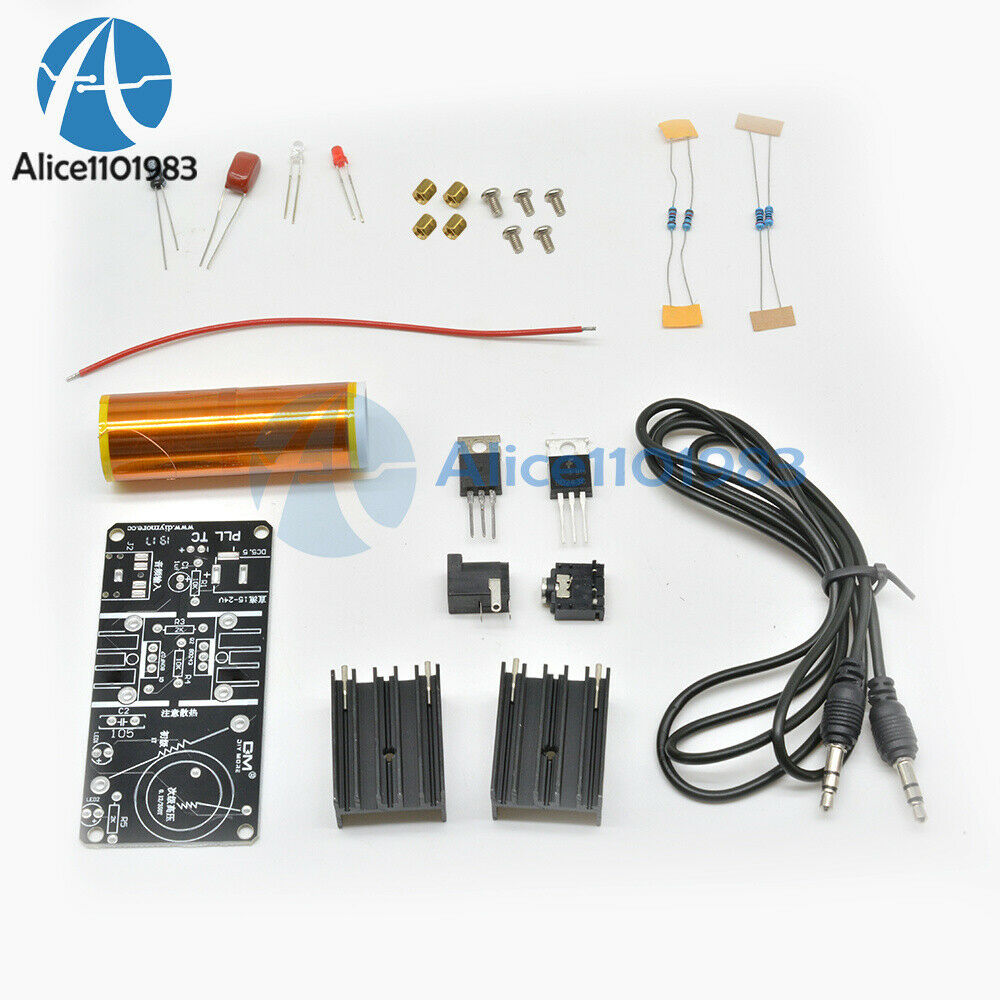 15W DIY Mini Tesla Coil Plasma Speaker Set Electronic Field Music Project Parts